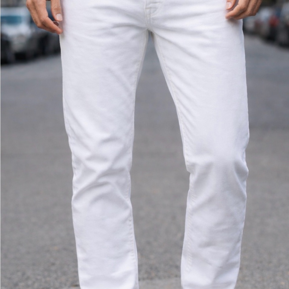 Levi's Men's Bright White Slim Jeans